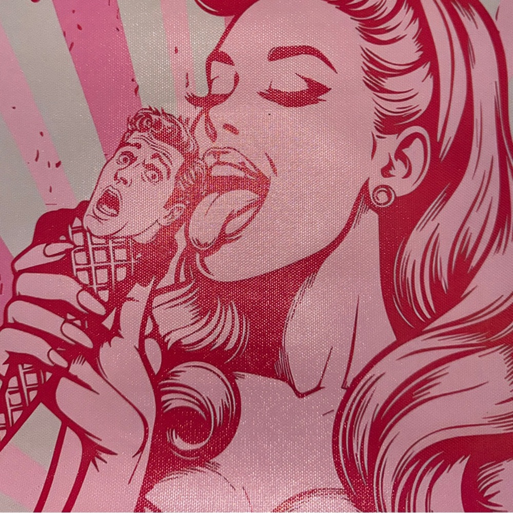 Retro “She’s a Maneater “ Pink & Red Pin Up Girl
Ice Cream Cone Canvas Print - Picture 10 of 12